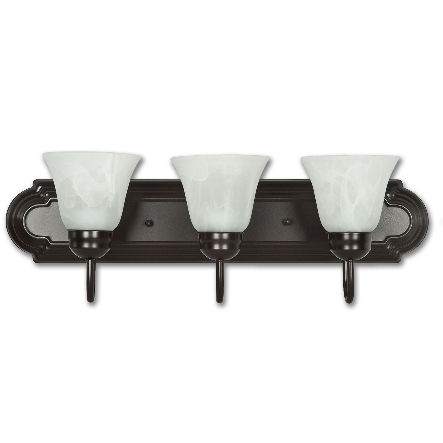 Chadwell Supply. 3LIGHT VANITY FIXTURE OIL RUBBED BRONZE WITH