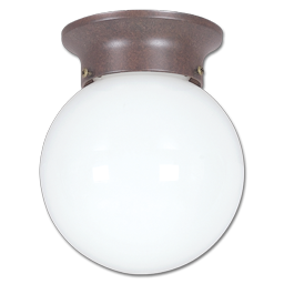 Show details for 6" OPAL FLUORESCENT GLOBE FIXTURE - OIL RUBBED BRONZE GU24 BASE Picture of 6" OPAL FLUORESCENT GLOBE FIXTURE - OIL RUBBED BRONZE GU24 BASE