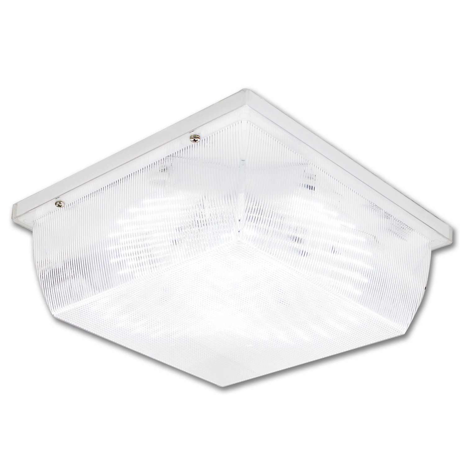Chadwell Supply. 12W SQUARE OUTDOOR LED CEILING FIXTURE