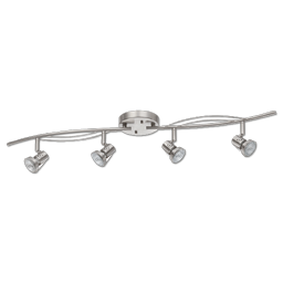 Show details for 5-1/4"H 4 HEAD LED TRACK LIGHT - SATIN NICKEL Picture of 5-1/4"H 4 HEAD LED TRACK LIGHT - SATIN NICKEL