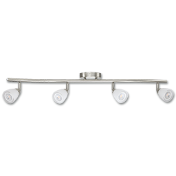 Show details for 7-1/4"H 4 HEAD LED TRACK LIGHT - SATIN NICKEL Picture of 7-1/4"H 4 HEAD LED TRACK LIGHT - SATIN NICKEL
