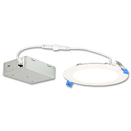 6" SLIM RECESSED LED DOWNLIGHT - WHITE - 5-COLOR SELECT