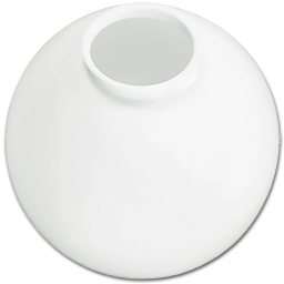 Show details for 10" WHITE PLASTIC BALL 4" FITTER Picture of 10" WHITE PLASTIC BALL 4" FITTER