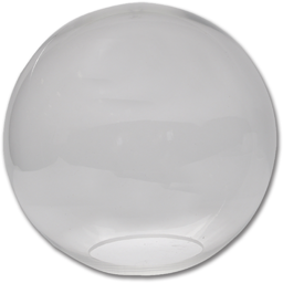 Show details for 16" CLEAR PLASTIC BALL 5-1/4" FLUSH Picture of 16" CLEAR PLASTIC BALL 5-1/4" FLUSH