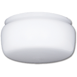 Show details for 8-1/2" WHITE GLASS DRUM 8" FITTER - 4/PK Picture of 8-1/2" WHITE GLASS DRUM 8" FITTER - 4/PK