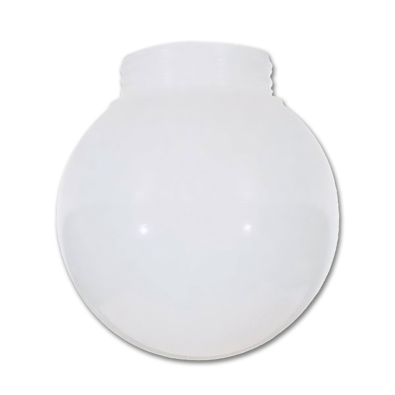 Chadwell Supply. 6" WHITE ACRYLIC GLOBE 31/4" FITTER
