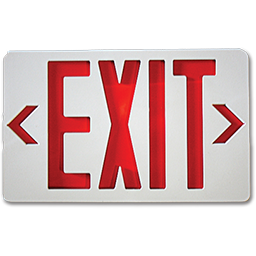 Chadwell Supply. EXIT SIGN WITH BATTERY BACKUP