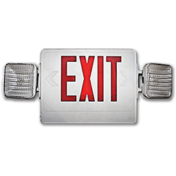 Chadwell Supply. EXIT SIGN WITH EMERGENCY LIGHT - COMBO