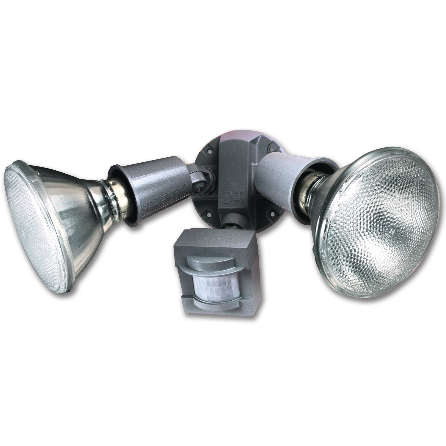 Chadwell Supply. MOTION SENSOR SECURITY FLOODLIGHT FIXTURE GREY