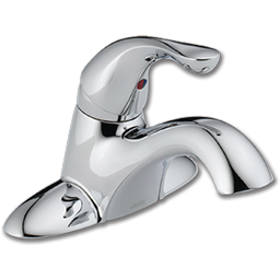Show details for DELTA SINGLE LEVER LAVATORY FAUCET WITHOUT POP-UP - CHROME Picture of DELTA SINGLE LEVER LAVATORY FAUCET WITHOUT POP-UP - CHROME