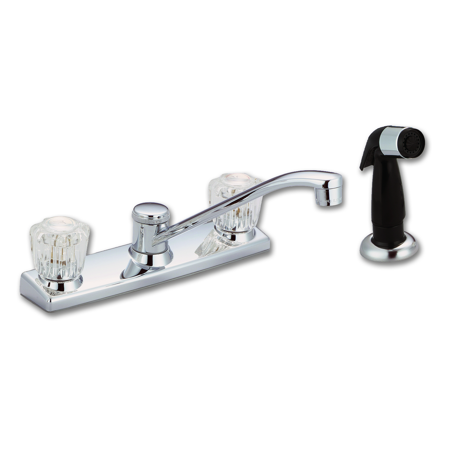 Chadwell Supply. WHITEFALLS TWO HANDLE KITCHEN FAUCET WITH SPRAY