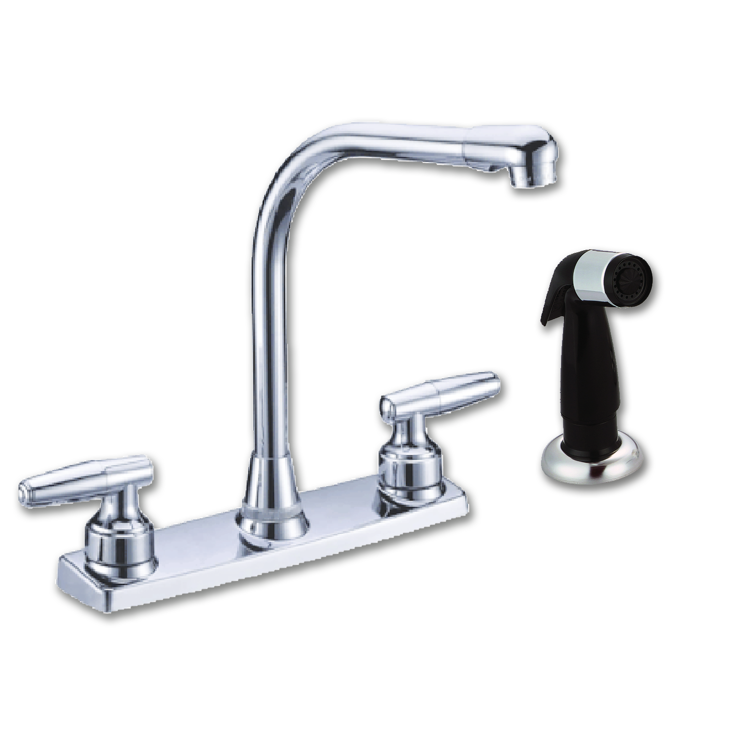 Chadwell Supply. WHITEFALLS TWO HANDLE HIRISE KITCHEN FAUCET WITH
