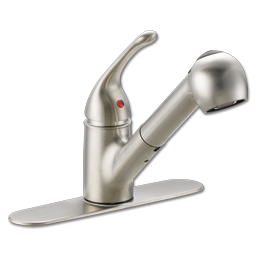 Show details for CFG CAPSTONE SINGLE HANDLE KITCHEN FAUCET WITH PULL OUT SPOUT - STAINLESS STEEL Picture of CFG CAPSTONE SINGLE HANDLE KITCHEN FAUCET WITH PULL OUT SPOUT - STAINLESS STEEL