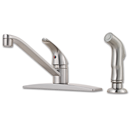 Show details for PFISTER SINGLE HANDLE KITCHEN FAUCET WITH SPRAY - STAINLESS STEEL Picture of PFISTER SINGLE HANDLE KITCHEN FAUCET WITH SPRAY - STAINLESS STEEL