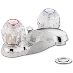 Show details for MOEN CHATEAU TWO HANDLE LAVATORY FAUCET WITHOUT POP-UP - CHROME Picture of MOEN CHATEAU TWO HANDLE LAVATORY FAUCET WITHOUT POP-UP - CHROME