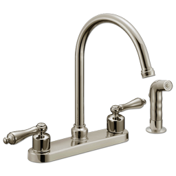 Chadwell Supply. WHITEFALLS TWO HANDLE KITCHEN FAUCET WITH SPRAY ...