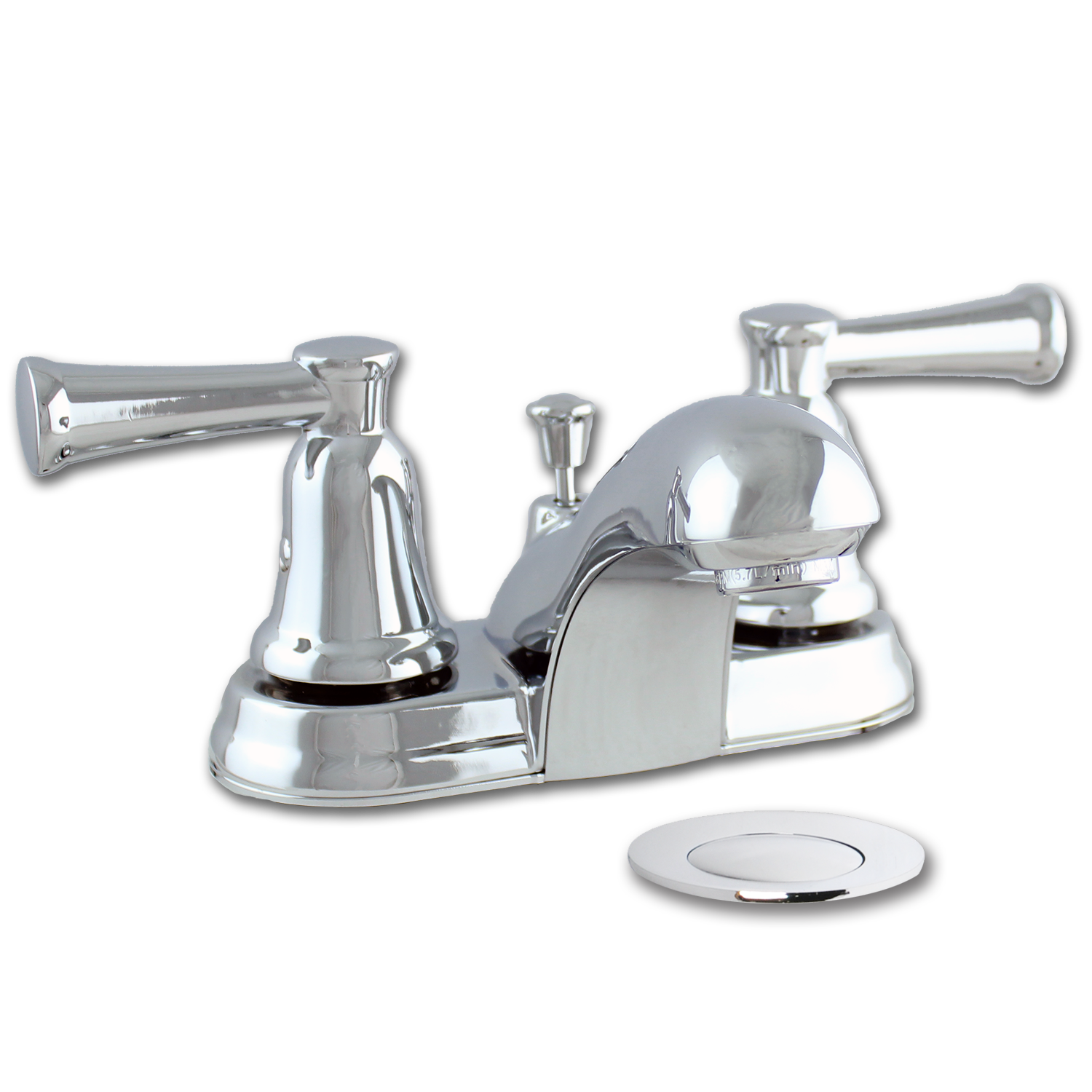 Chadwell Supply. TWO LEVER LAVATORY FAUCET W/POPUP CHROME