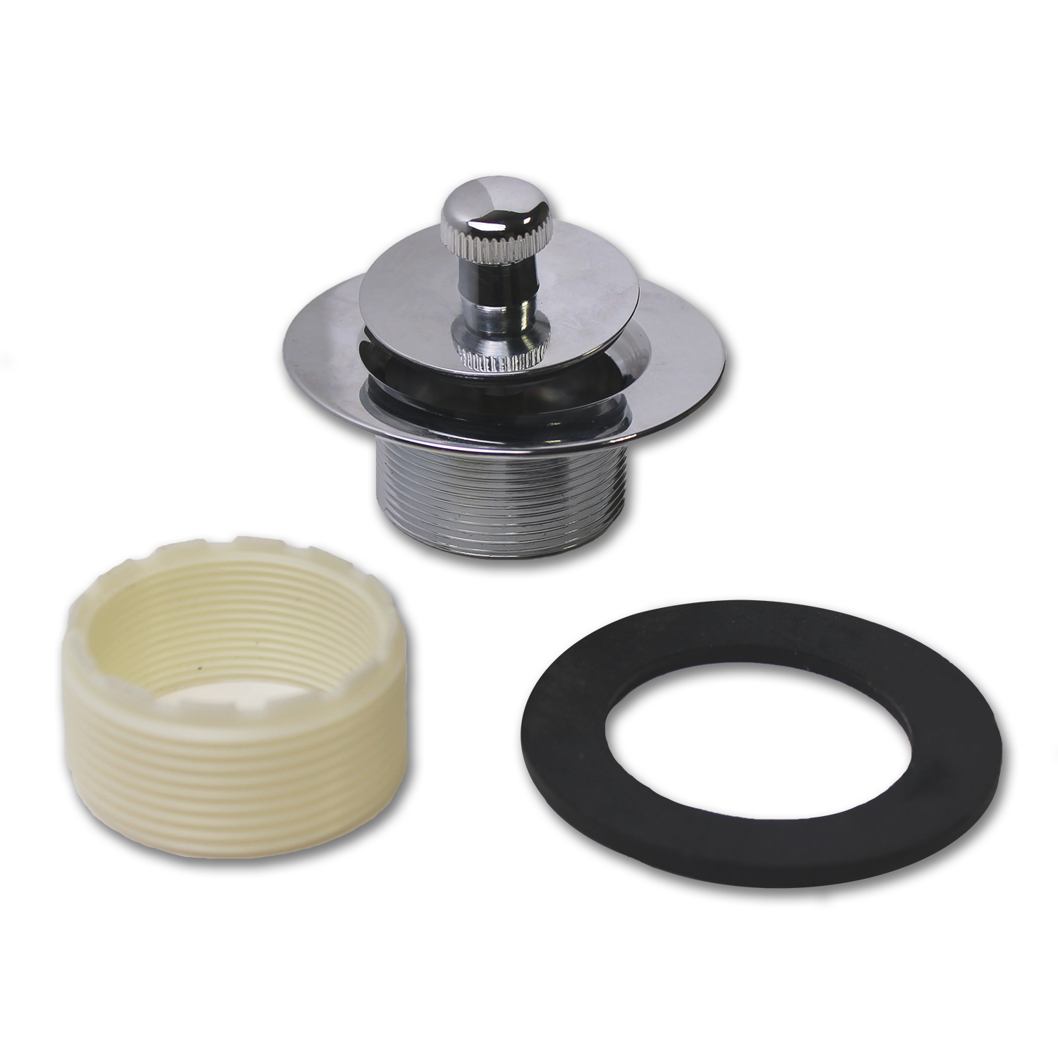 Chadwell Supply. LIFT & TURN FINE THREAD TUB STOPPER 15/8" X 16 TPI