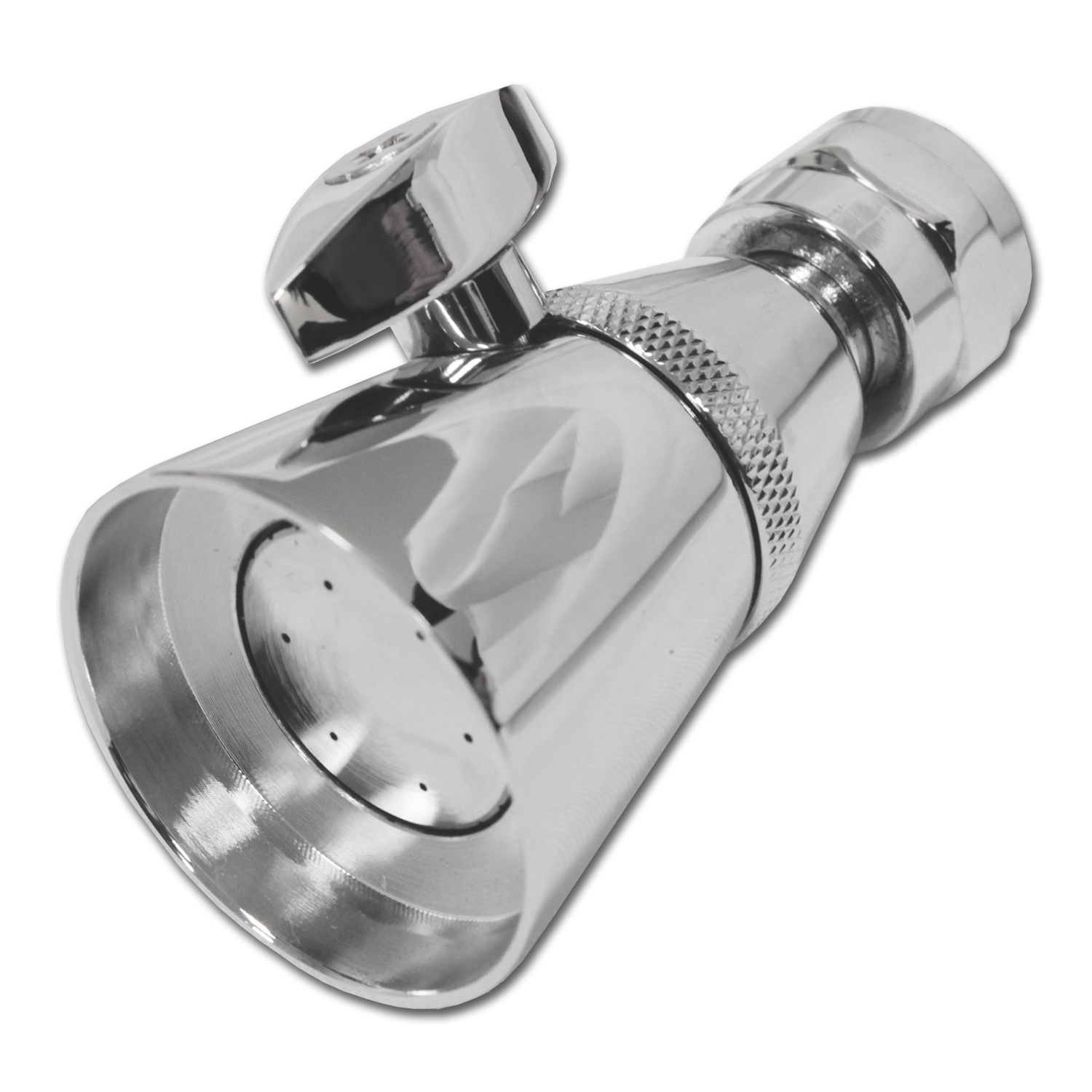 Chadwell Supply. DELUXE BRASS ADJUSTABLE SIDE HANDLE SHOWER HEAD 13/