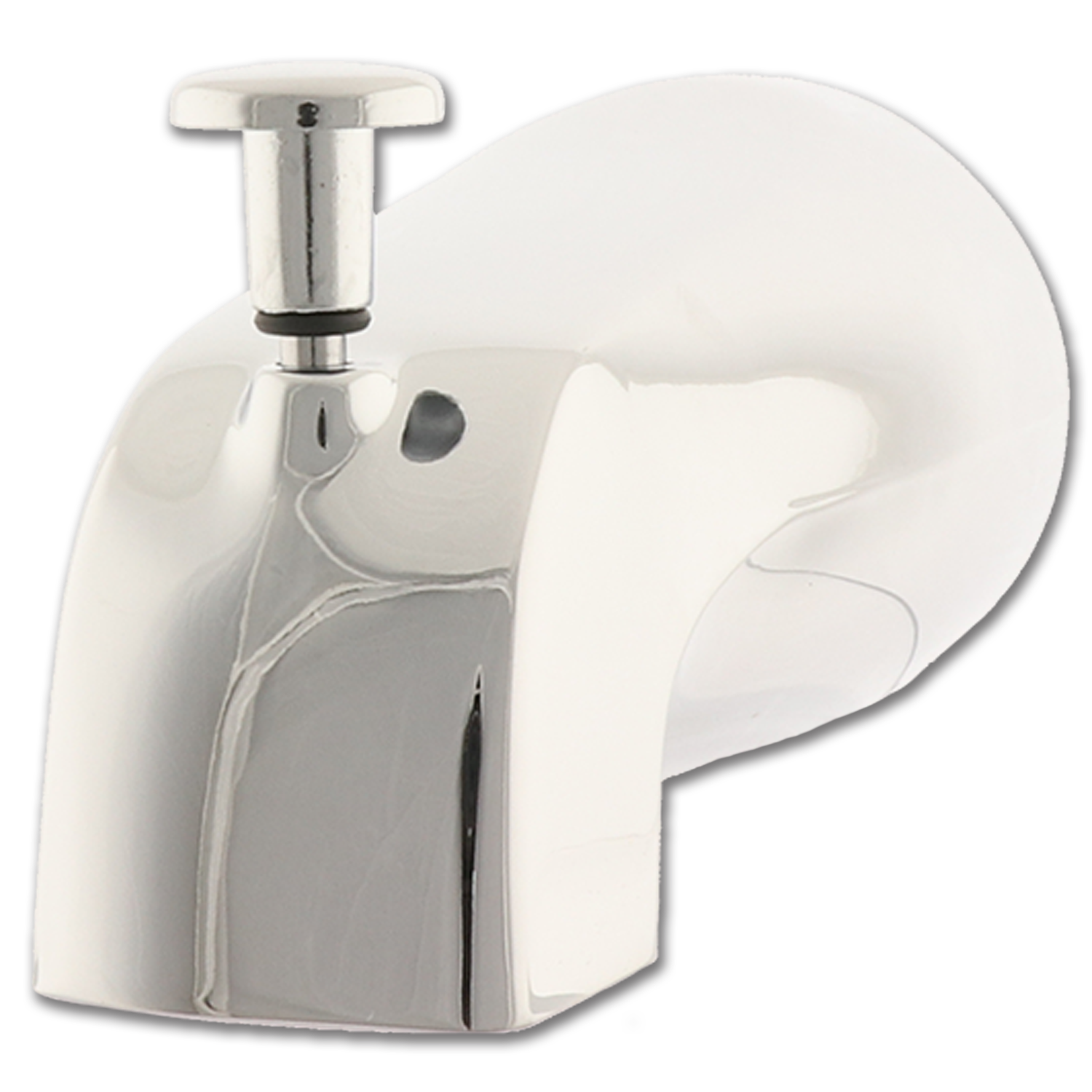 Chadwell Supply. TUB DIVERTER SPOUT FITALL WITH REAR CONNECTION 1/2" TO 3/4"