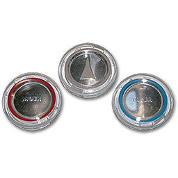 Show details for MOEN INDEX BUTTONS FOR TWO HANDLE FAUCETS - HOT, COLD & DIVERTER Picture of MOEN INDEX BUTTONS FOR TWO HANDLE FAUCETS - HOT, COLD & DIVERTER