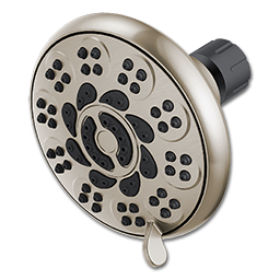 Show details for MASSAGE SHOWER HEAD 5-SPRAY SETTINGS 2.5 GPM - BRUSHED NICKEL Picture of MASSAGE SHOWER HEAD 5-SPRAY SETTINGS 2.5 GPM - BRUSHED NICKEL