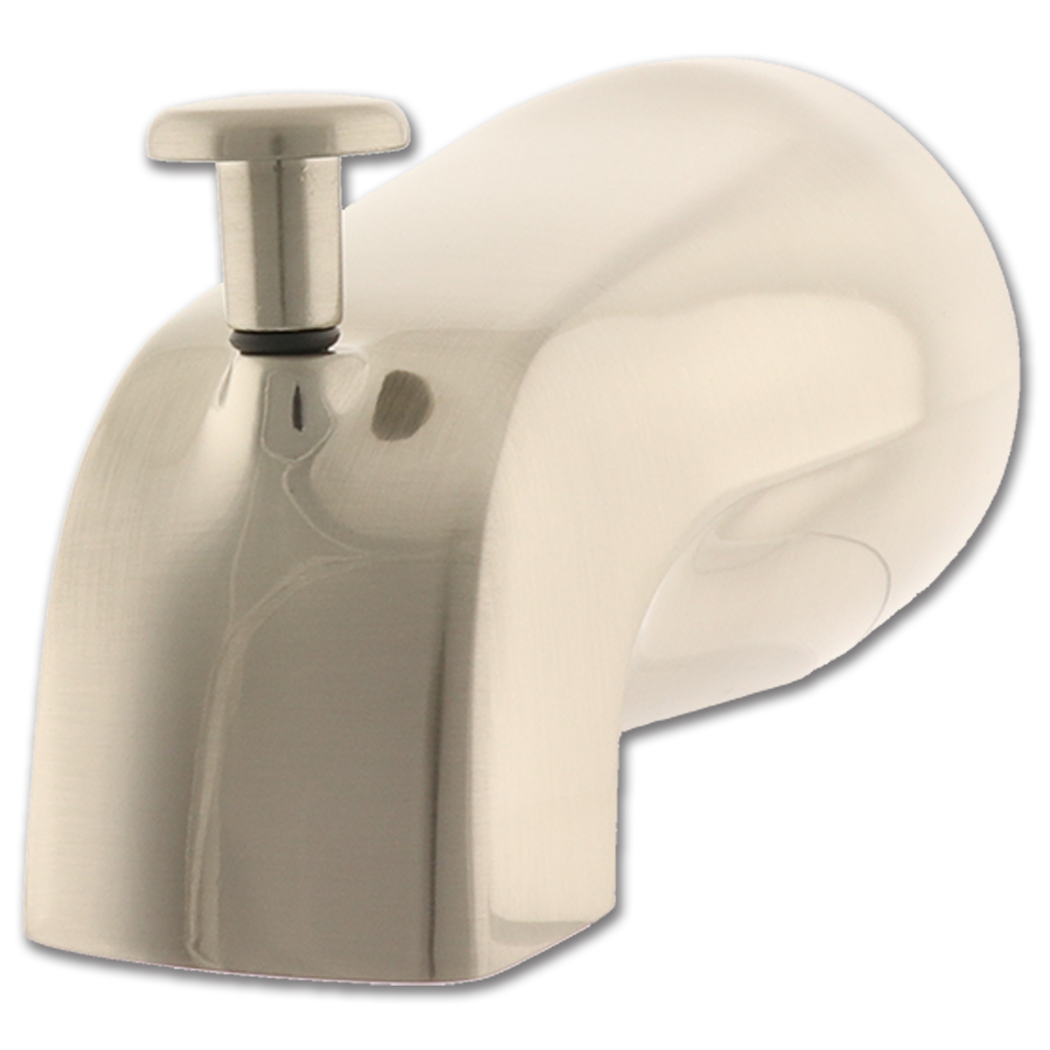 Chadwell Supply. TUB SPOUT WITH DIVERTER BRUSHED NICKEL