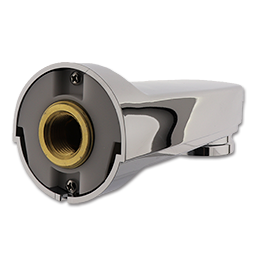 Show details for DELTA CHROME PULL-DOWN DIVERTER TUB SPOUT - CHROME Picture of DELTA CHROME PULL-DOWN DIVERTER TUB SPOUT - CHROME