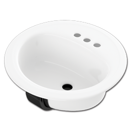 Show details for 17" X 20" PORCELAIN LAVATORY SINK - BONE Picture of 17" X 20" PORCELAIN LAVATORY SINK - BONE