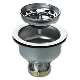 Show details for SINK STRAINER ASSEMBLY W/DOUBLE CUP - STAINLESS STEEL BODY & BASKET Picture of SINK STRAINER ASSEMBLY W/DOUBLE CUP - STAINLESS STEEL BODY & BASKET