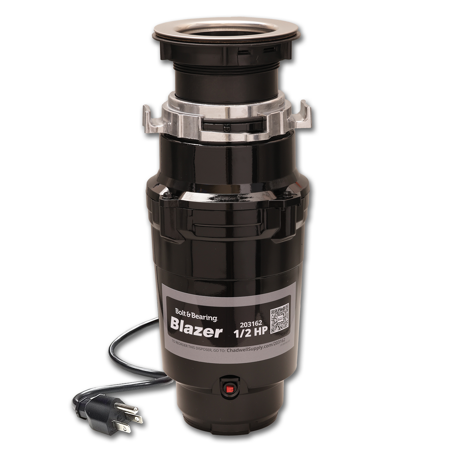 Chadwell Supply. 1/2HP BLAZER GARBAGE DISPOSER WITH POWER CORD