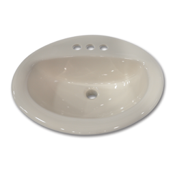 Show details for 17" X 20" OVAL WHITEFALLS VITREOUS CHINA LAVATORY SINK - BONE Picture of 17" X 20" OVAL WHITEFALLS VITREOUS CHINA LAVATORY SINK - BONE