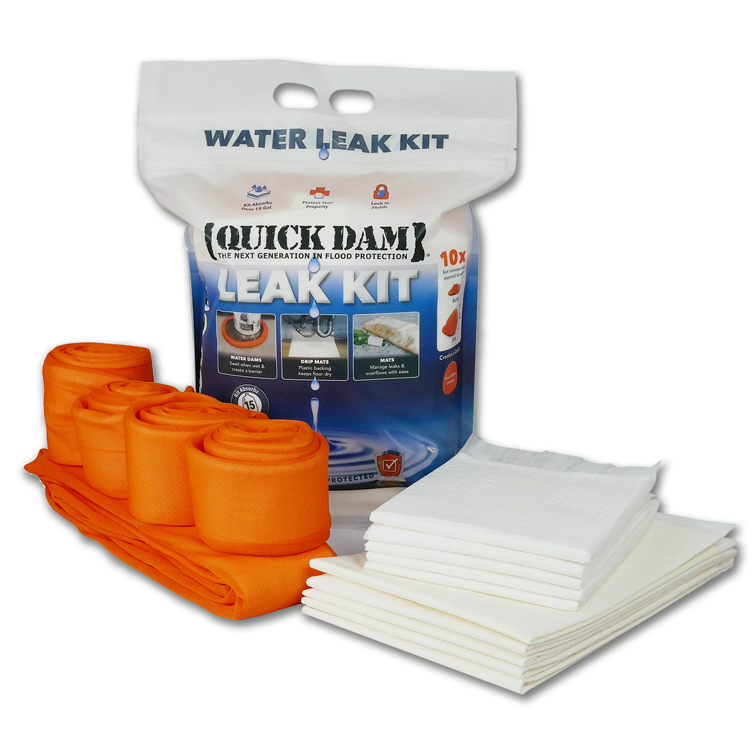 Chadwell Supply. QUICK DAM INDOOR WATER LEAK KIT