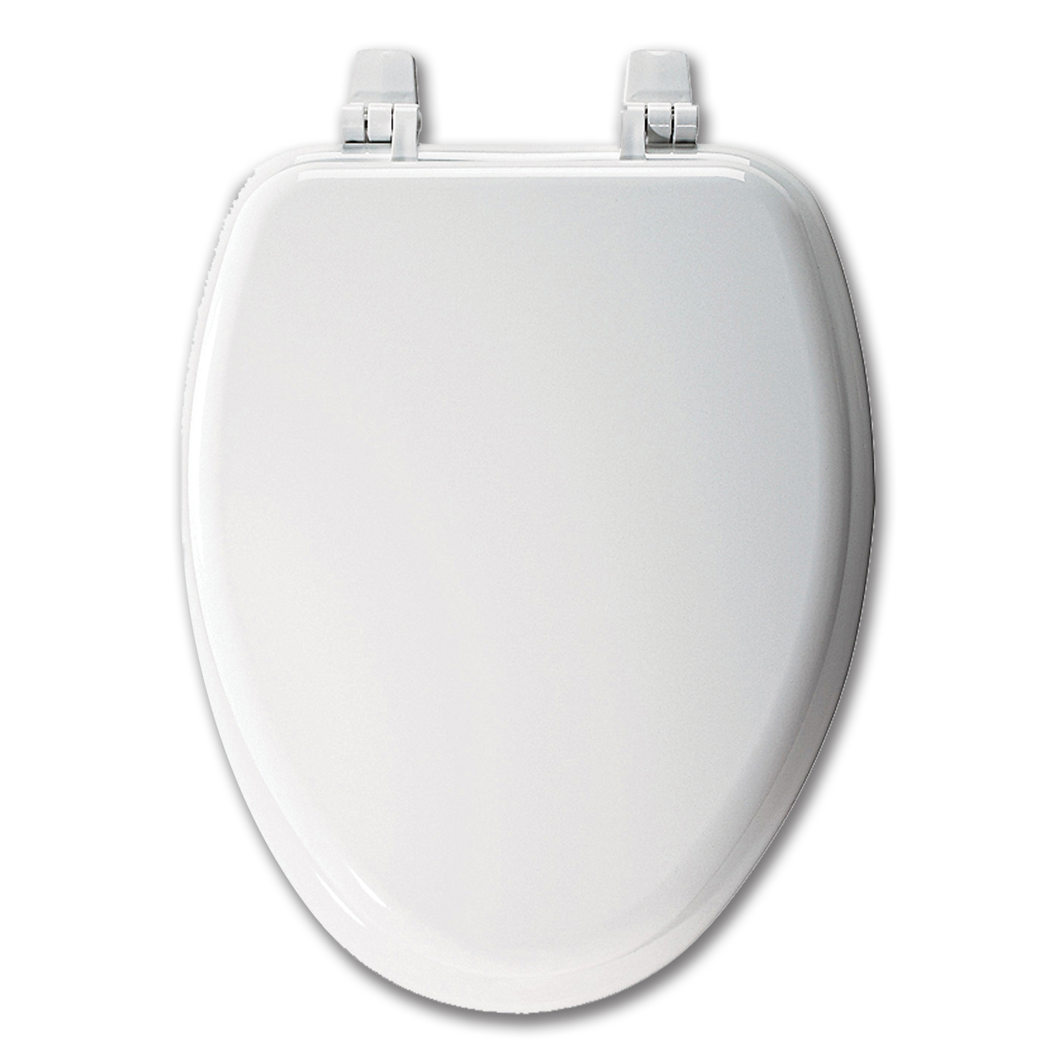 Chadwell Supply. WHITE ELONGATED WOOD TOILET SEAT WITH CLOSED FRONT
