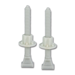 Show details for 3.5" PLASTIC BOWL TO FLOOR TOILET BOLTS - CORROSION-PROOF - PAIR Picture of 3.5" PLASTIC BOWL TO FLOOR TOILET BOLTS - CORROSION-PROOF - PAIR