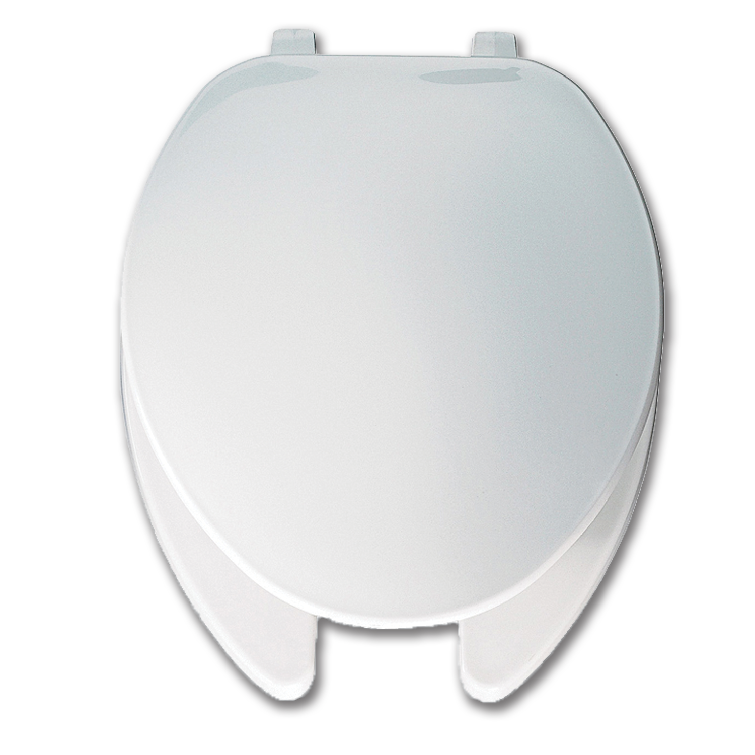Chadwell Supply. WHITE ELONGATED PLASTIC TOILET SEAT WITH OPEN FRONT