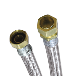 Show details for 7/8"COMP X 3/4"FIP X 18" STAINLESS STEEL WATER HEATER SUPPLY LINE Picture of 7/8"COMP X 3/4"FIP X 18" STAINLESS STEEL WATER HEATER SUPPLY LINE