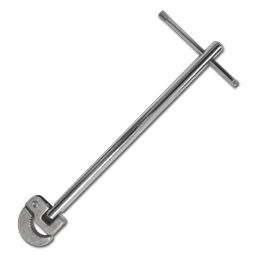 Show details for 11" BASIN WRENCH - SWIVEL HEAD, SPRING LOADED, HARDENED JAW Picture of 11" BASIN WRENCH - SWIVEL HEAD, SPRING LOADED, HARDENED JAW