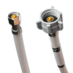 Show details for 3/8" COMP X 7/8" BALLCOCK X 12" PVC BRAIDED TANK SUPPLY LINE Picture of 3/8" COMP X 7/8" BALLCOCK X 12" PVC BRAIDED TANK SUPPLY LINE
