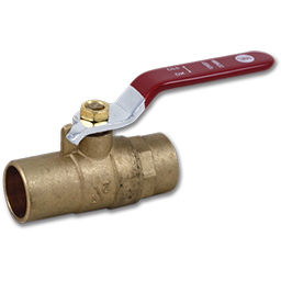 Show details for 3/4" SWEAT X SWEAT BRASS FULL PORT BALL VALVE - 150 PSI Picture of 3/4" SWEAT X SWEAT BRASS FULL PORT BALL VALVE - 150 PSI