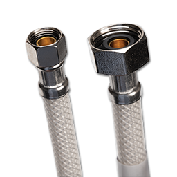 Show details for 3/8"COMP X 1/2"IPS X 20" PVC BRAIDED FAUCET SUPPLY LINE Picture of 3/8"COMP X 1/2"IPS X 20" PVC BRAIDED FAUCET SUPPLY LINE