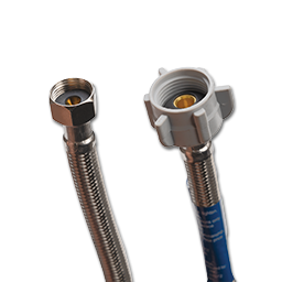 Show details for 1/2" FLARE X 7/8" BALLCOCK X 12" STAINLESS STEEL TANK SUPPLY LINE Picture of 1/2" FLARE X 7/8" BALLCOCK X 12" STAINLESS STEEL TANK SUPPLY LINE