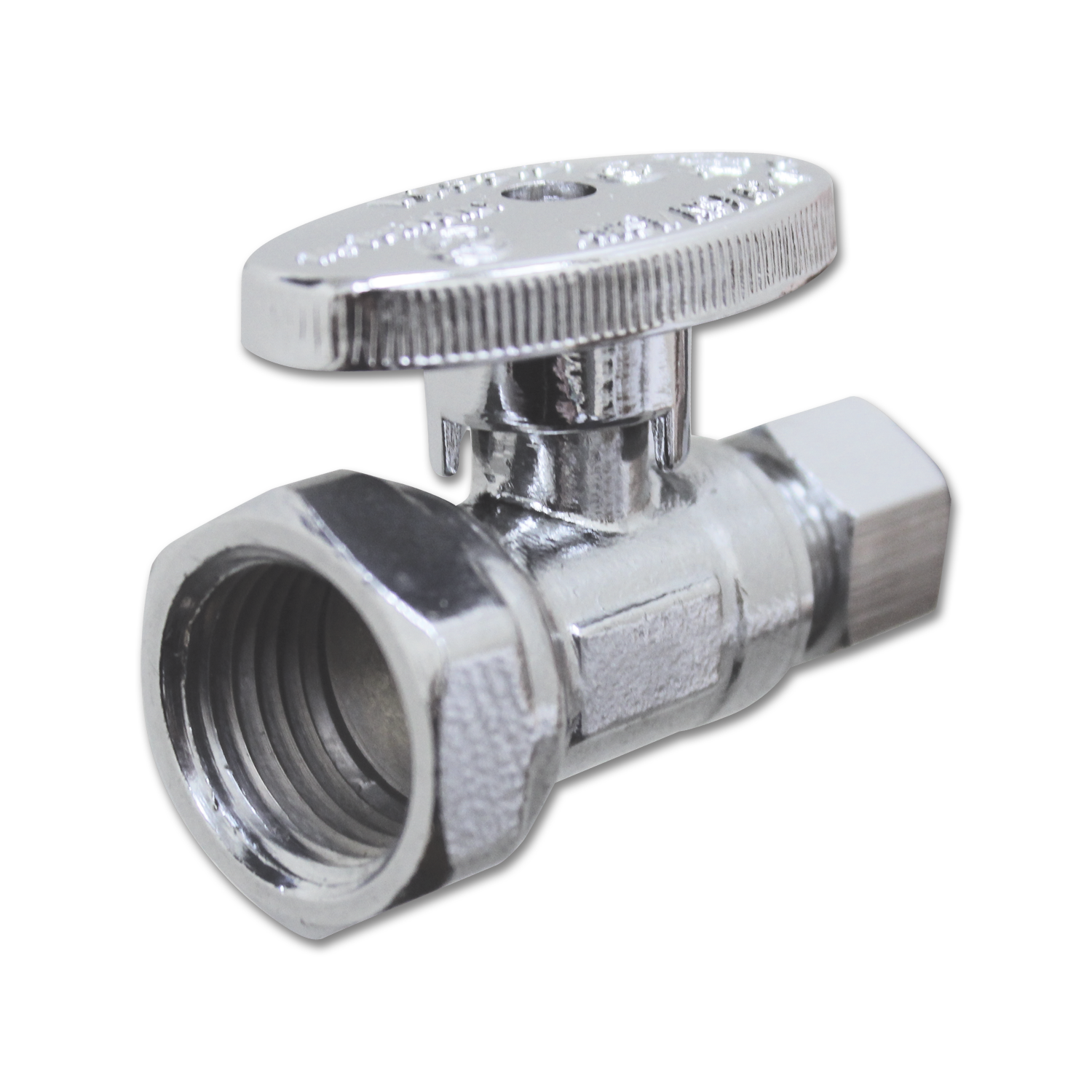 Plumb Pak PP20051LF Angle Valve, Quarter Turn, 1/2 In FIP X 3/8 In OD - Supply Stop Valves