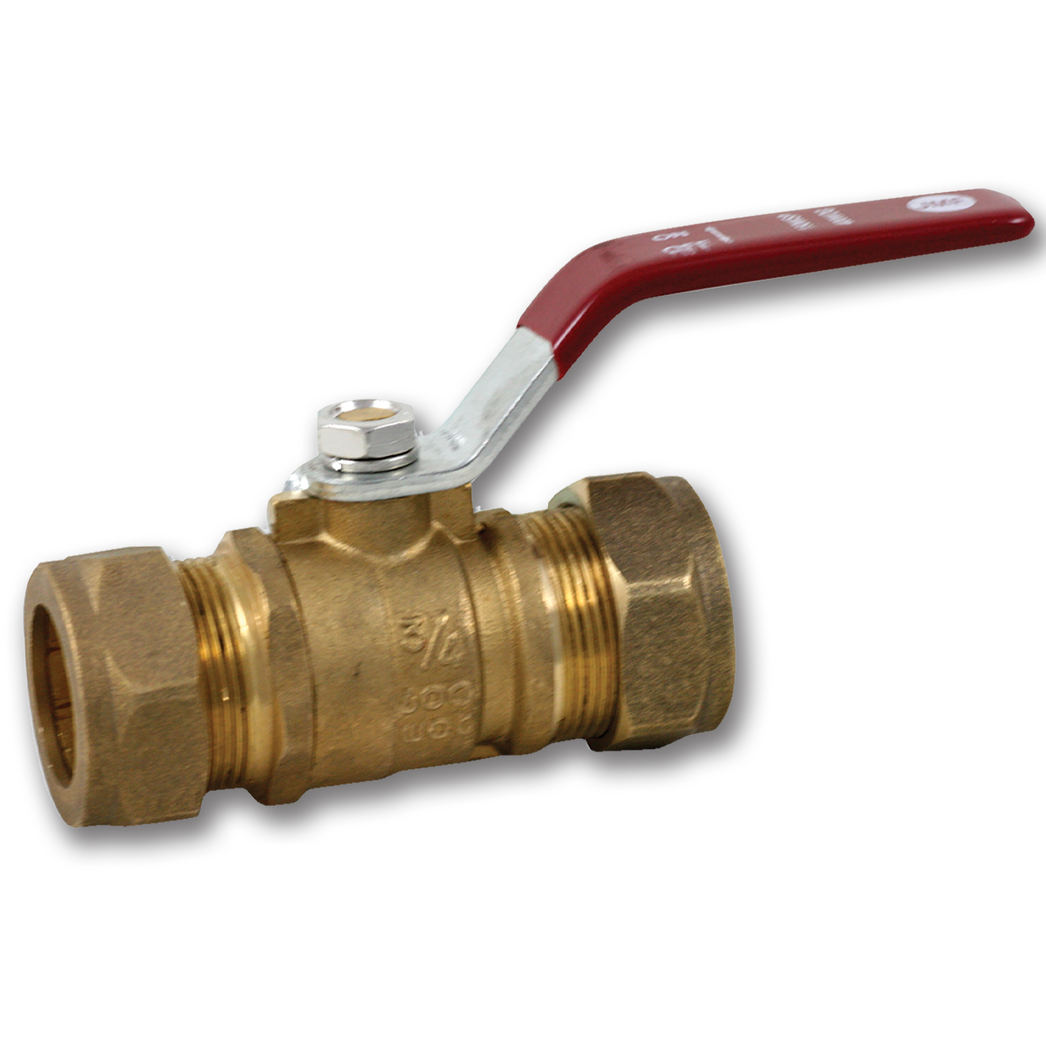 Chadwell Supply. 3/4" COMP X COMP BRASS BALL VALVE