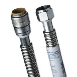 Show details for SHARKBITE 3/4"SB X 3/4"FIP X 18" CORRUGATED STAINLESS STEEL WATER HEATER SUPPLY LINE Picture of SHARKBITE 3/4"SB X 3/4"FIP X 18" CORRUGATED STAINLESS STEEL WATER HEATER SUPPLY LINE