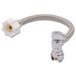 Show details for 1/2" SHARKBITE ANGLE STOP X 7/8" BALLCOCK CLICK SEAL TANK CONNECTOR 12" Picture of 1/2" SHARKBITE ANGLE STOP X 7/8" BALLCOCK CLICK SEAL TANK CONNECTOR 12"
