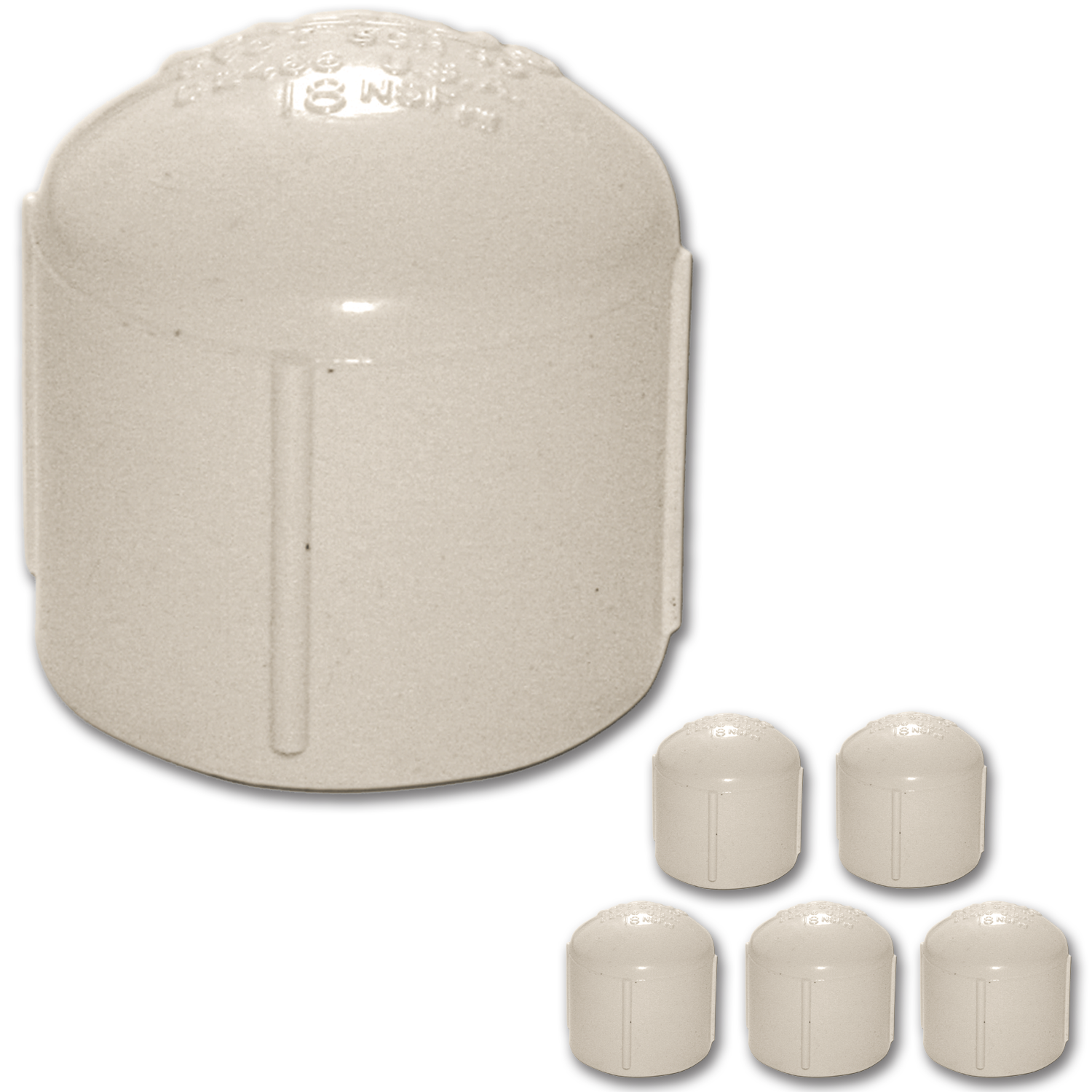Chadwell Supply. 3/4" PVC CAP THREADED 5/PK