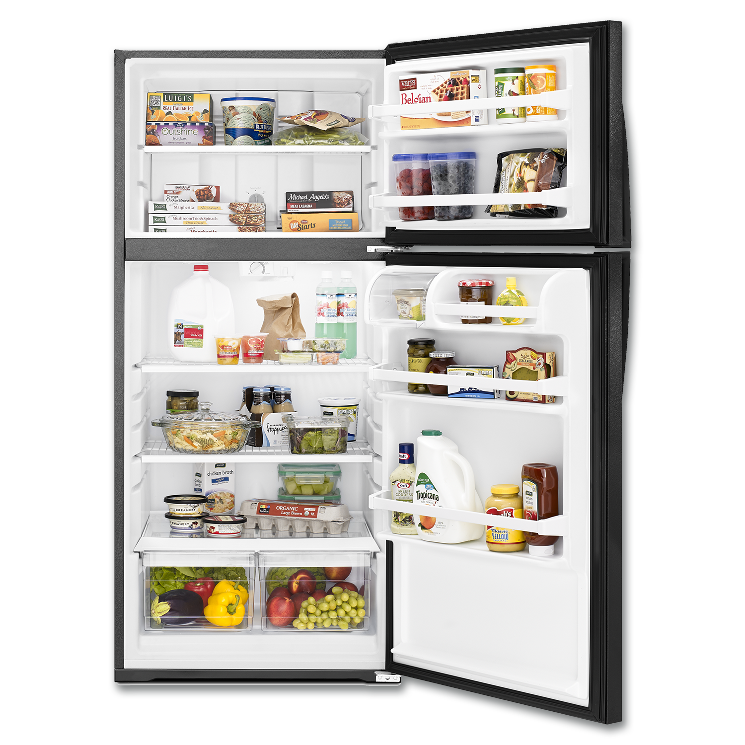 Chadwell Supply. WHIRLPOOL® 14.0 CU FT TOP MOUNT REFRIGERATOR BLACK