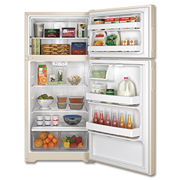Show details for HOTPOINT® 14.6 CU FT REFRIGERATOR REVERSIBLE SWING - BISQUE Picture of HOTPOINT® 14.6 CU FT REFRIGERATOR REVERSIBLE SWING - BISQUE