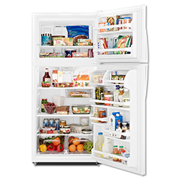 Show details for WHIRLPOOL 18 CU FT REFRIGERATOR - WHITE - ENERGY STAR - WRT138FZDW Picture of WHIRLPOOL 18 CU FT REFRIGERATOR - WHITE - ENERGY STAR - WRT138FZDW
